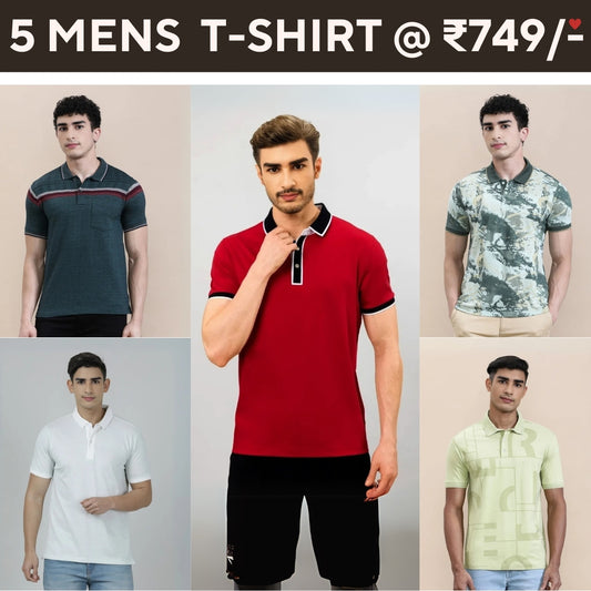 5-Pack Style with a of Premium T-Shirts for Men