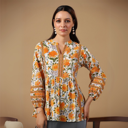 4 Combo Pack Cotton Short Kurtis | Summer Cotton Bliss | 3/4 Sleeve