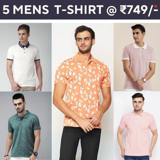 5-Pack Style with a of Premium T-Shirts for Men