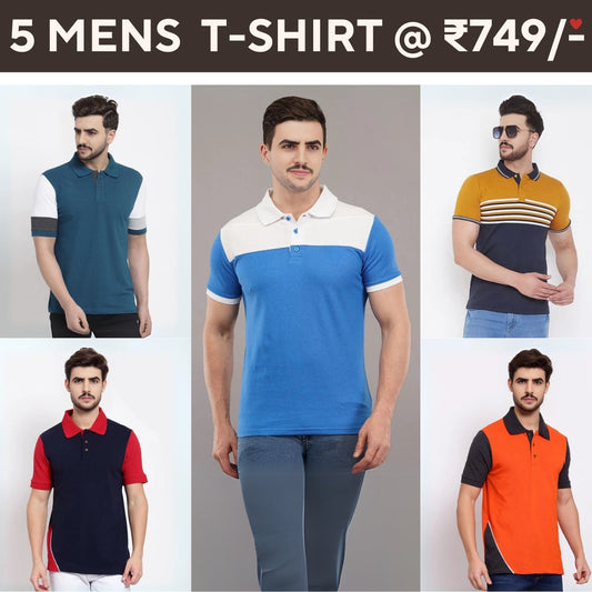 5-Pack Style with a of Premium T-Shirts for Men