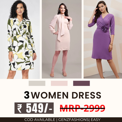 Women’s 3-Pack Dress Set | Step into Style and Comfort