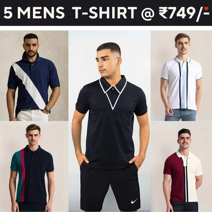 5-Pack Style with a of Premium T-Shirts for Men