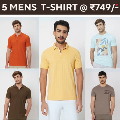 5-Pack Style with a of Premium T-Shirts for Men