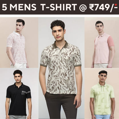 5-Pack Style with a of Premium T-Shirts for Men