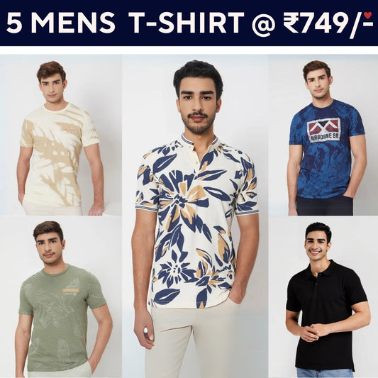 5-Pack Style with a of Premium T-Shirts for Men