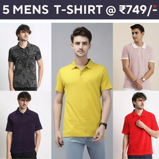 5-Pack Style with a of Premium T-Shirts for Men