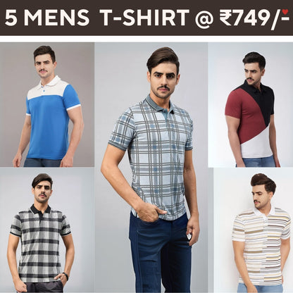 5-Pack Style with a of Premium T-Shirts for Men