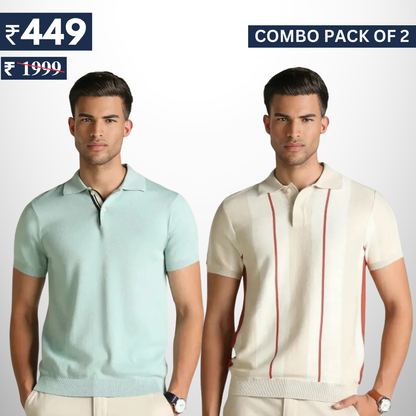 Pack of 2 polo T- Shirts Classic Comfort : For Every Occasion