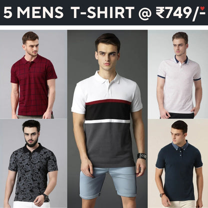 5-Pack Style with a of Premium T-Shirts for Men