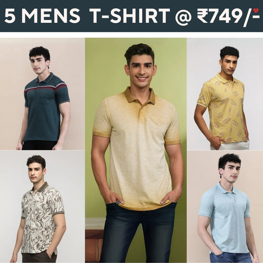 5-Pack Style with a of Premium T-Shirts for Men