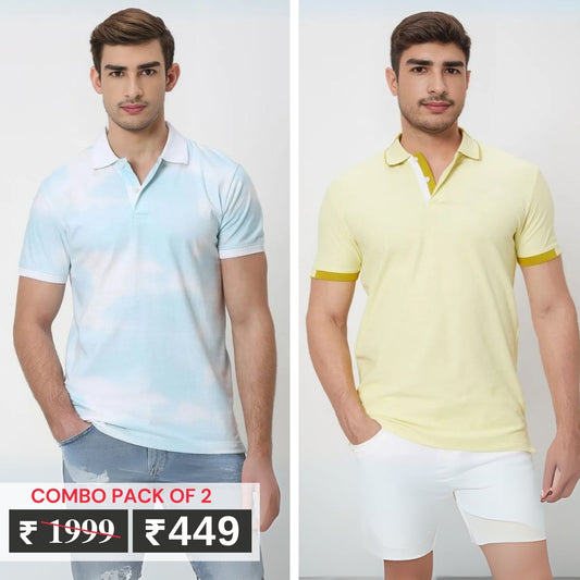 Pack of 2 Polo T- Shirts Classic Comfort : For Every Occasion