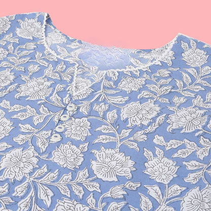 2-Pack Cotton Short Kurtis | Summer Cotton Bliss | 3/4 Sleeve