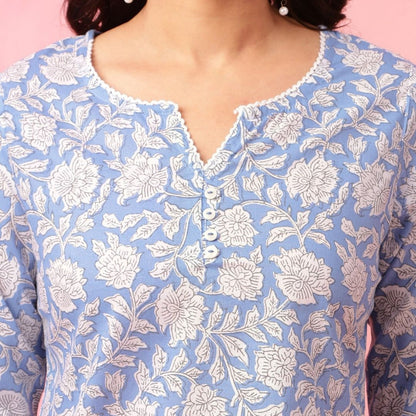 2-Pack Cotton Short Kurtis | Summer Cotton Bliss | 3/4 Sleeve