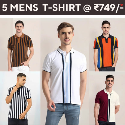 5-Pack Style with a of Premium T-Shirts for Men