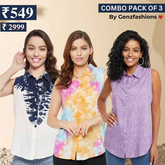 Essential 3-Pack Sleeveless Shirts for Women – Comfort Meets Style