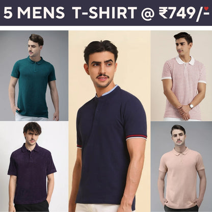 5-Pack Style with a of Premium T-Shirts for Men