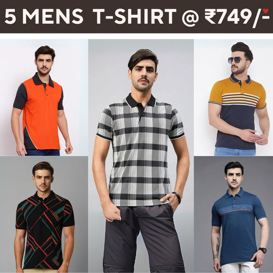 5-Pack Style with a of Premium T-Shirts for Men