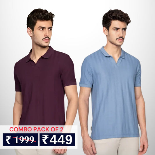 Pack of 2 polo T- Shirts Classic Comfort : For Every Occasion