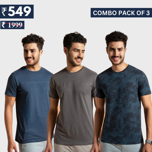 Combo Pack Of 3 | Men's Polo T-Shirts | Stylish & Comfortable
